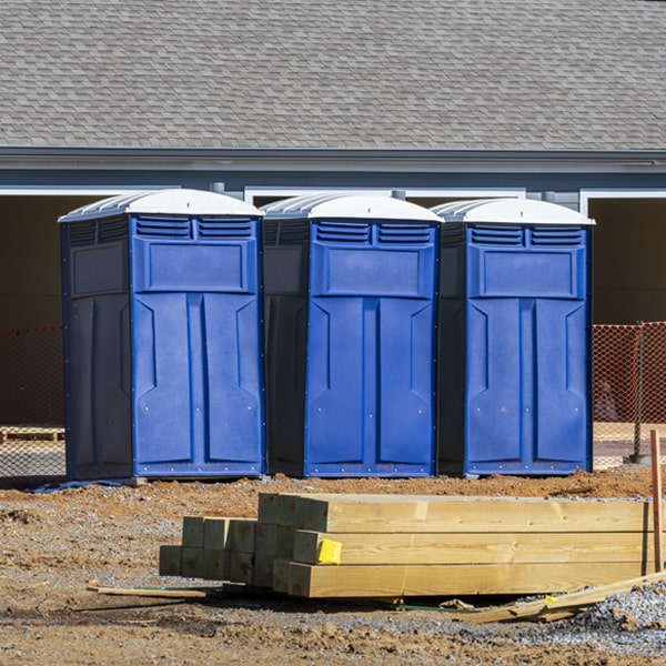 how often are the porta potties cleaned and serviced during a rental period in Cloverdale Indiana